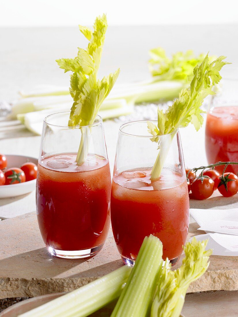 Bloody Mary with celery