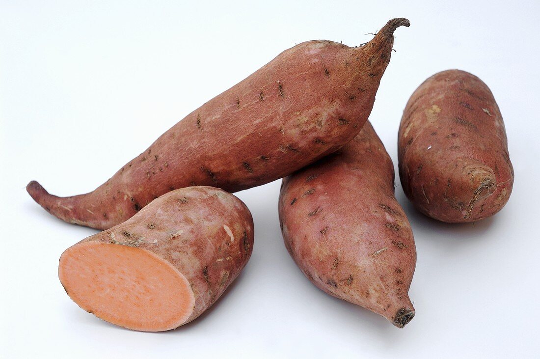 Sweet potatoes, whole and one half