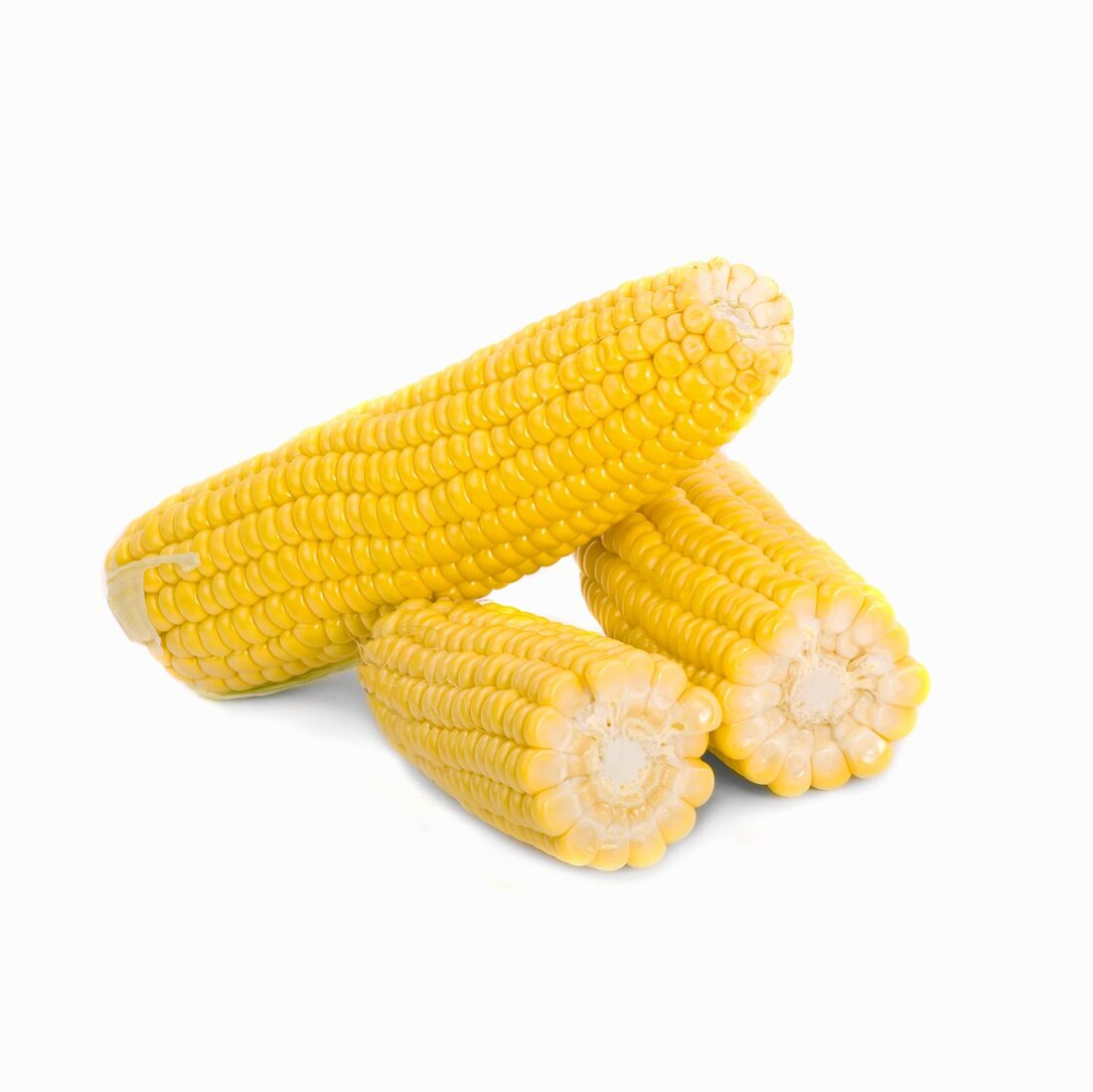 Three corn on the cobs