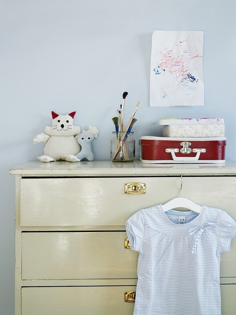 Chest of drawers in child's room