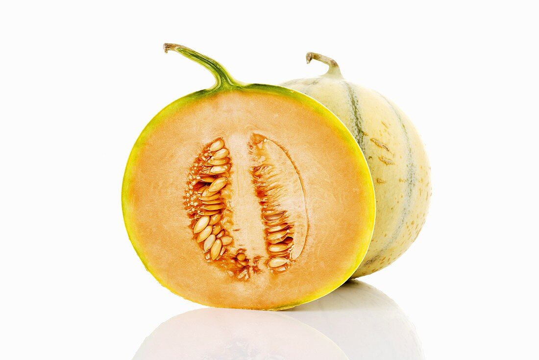 Cavaillon Melone, halbiert