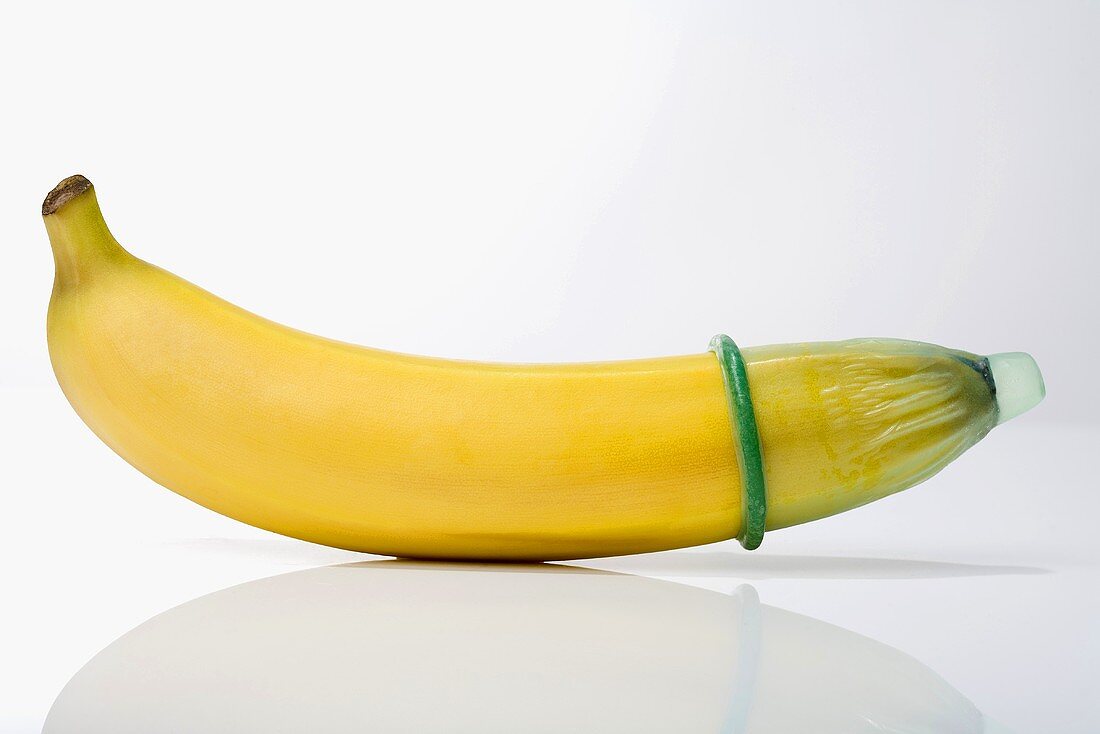 Condom on banana