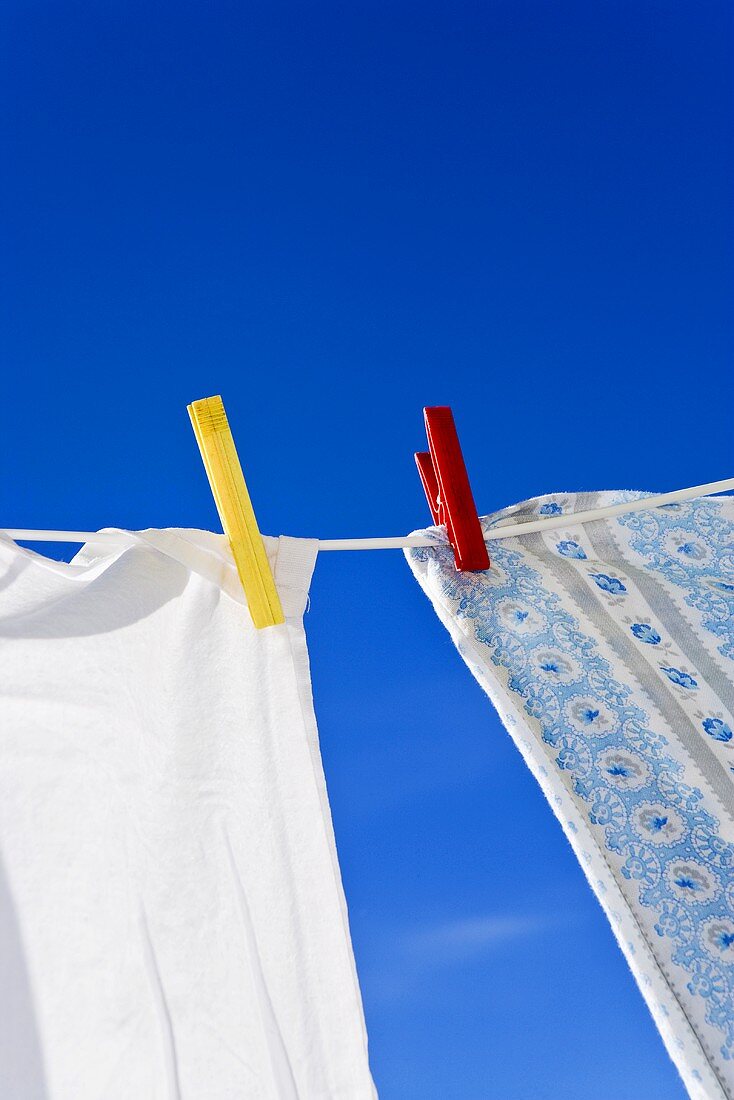 Washing on washing line