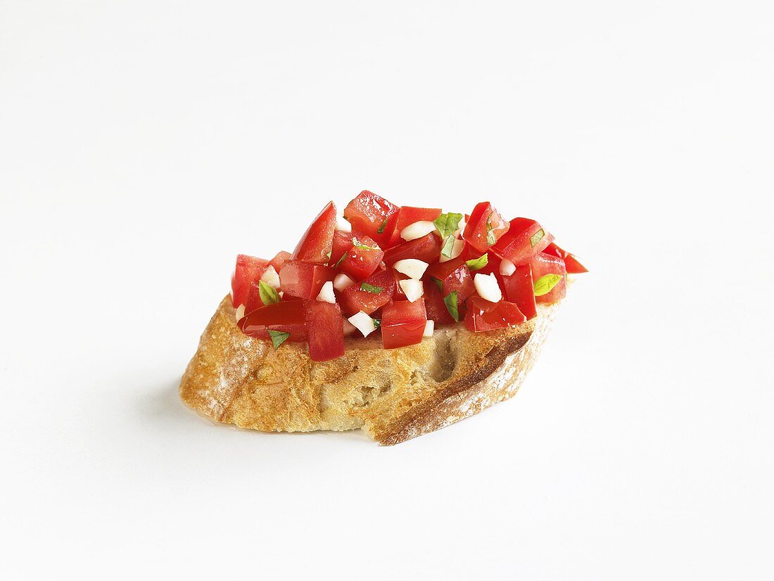 Bruschetta mit Tomaten und Knoblauch