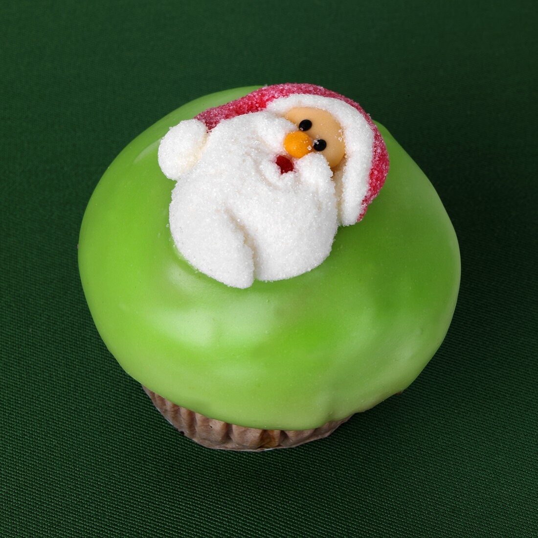 Cupcake mit Weihnachtsmann