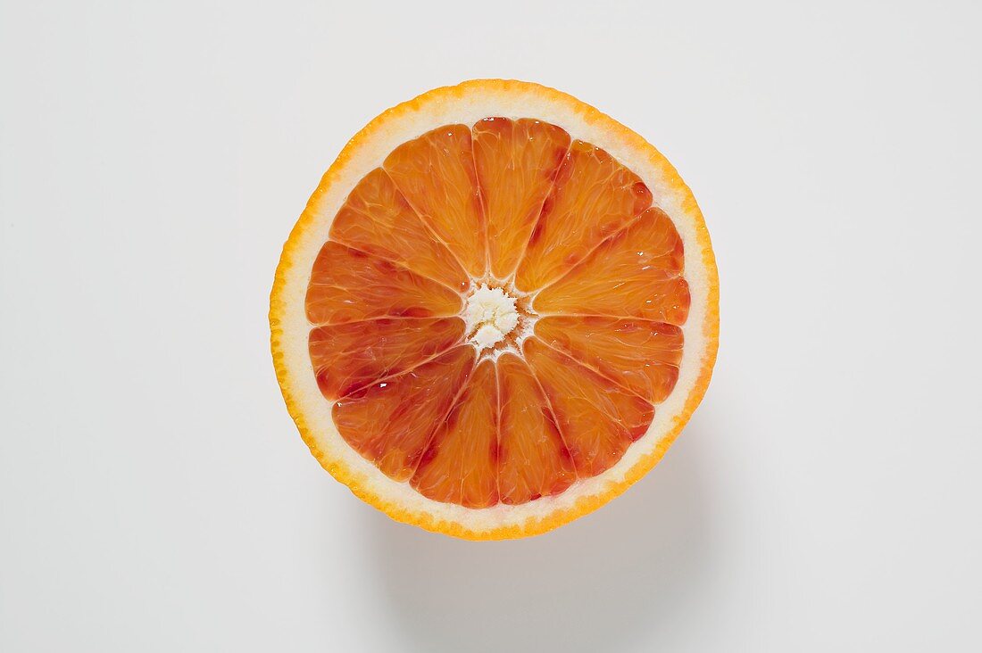 Half an orange from above