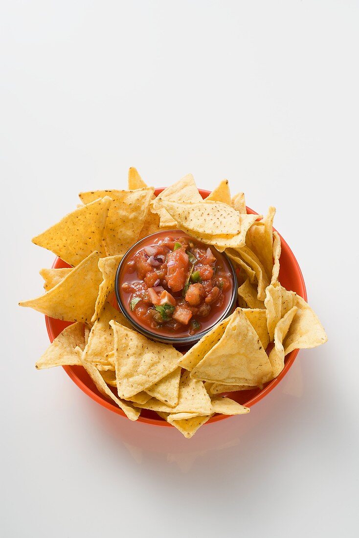 Salsa with nachos