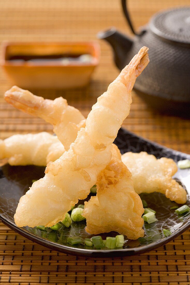 Frittierte Shrimps im Backteig (Asien)