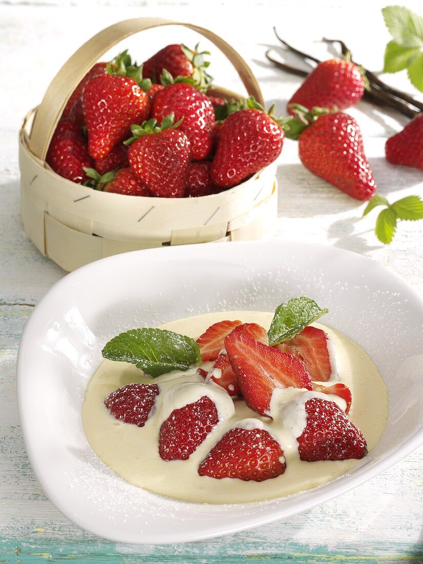 Erdbeeren mit Mascarponecreme