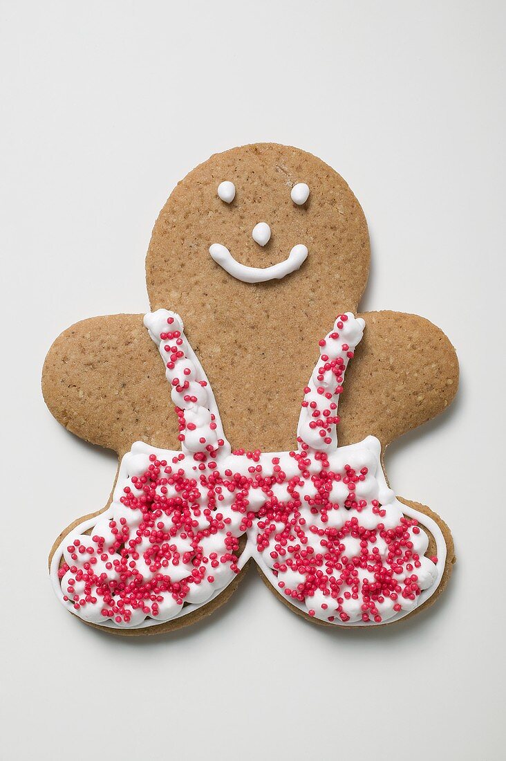 Gingerbread man, decorated
