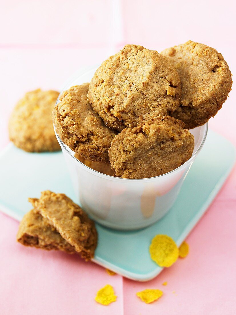 Knusperplätzchen mit Cornflakes