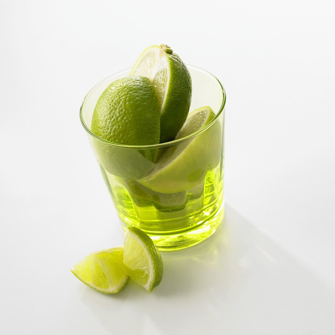 Limes in a glass