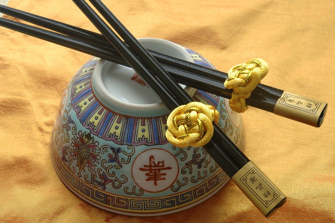 Asian bowl and chopsticks