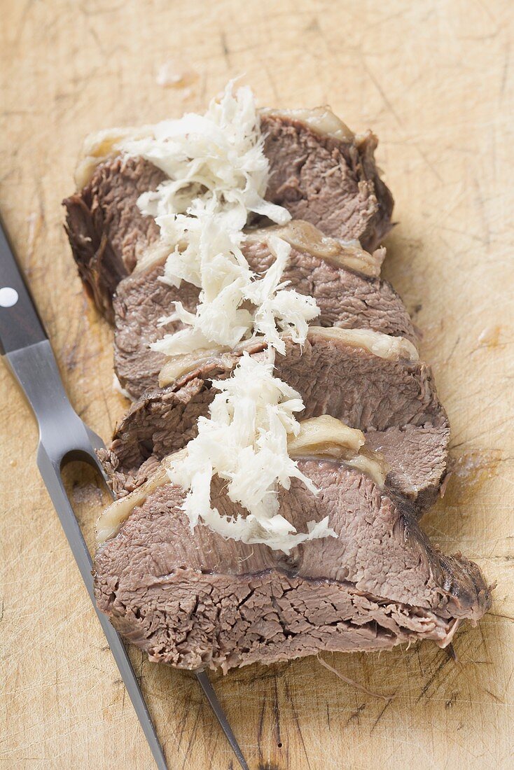 Boiled beef with horseradish