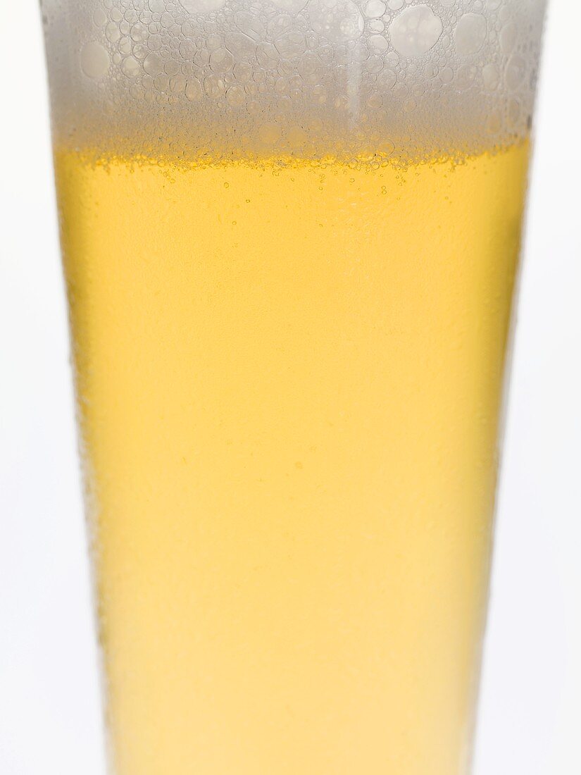 Glass of lager (detail)