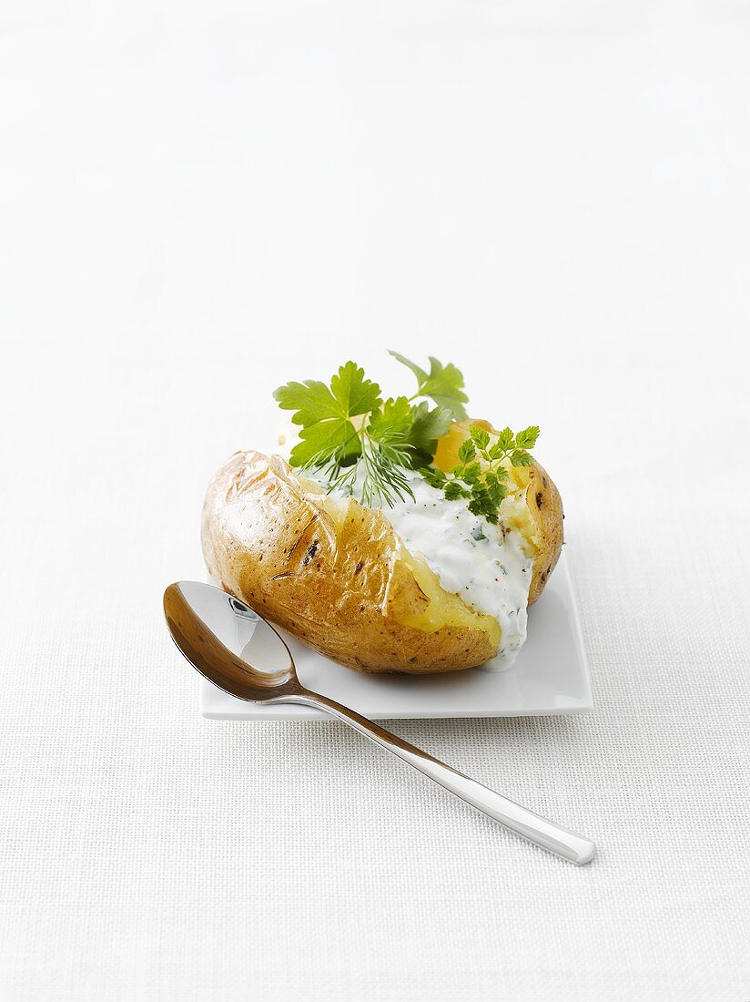 Baked Potatoe mit Kräuterquark