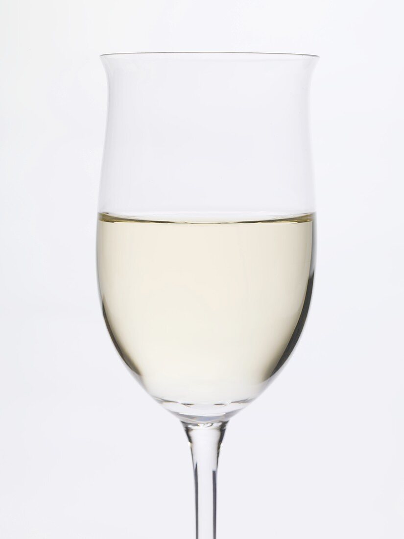 A glass of white wine