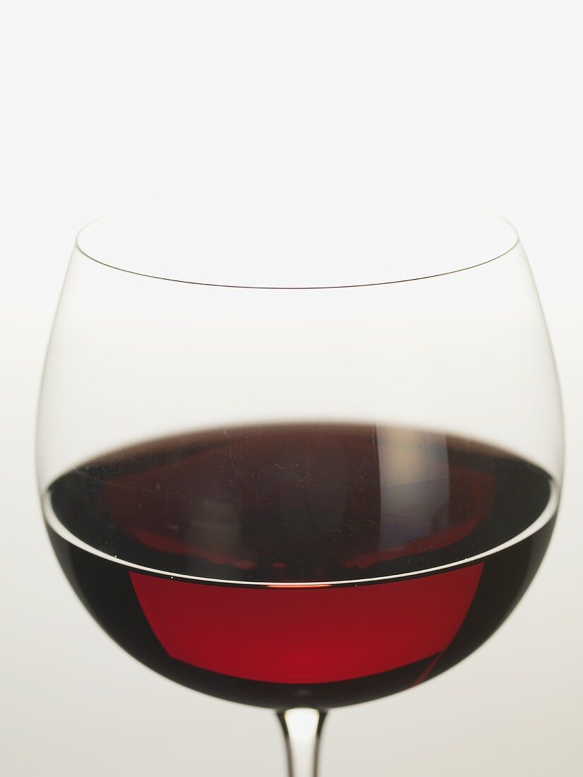 Glass of red wine