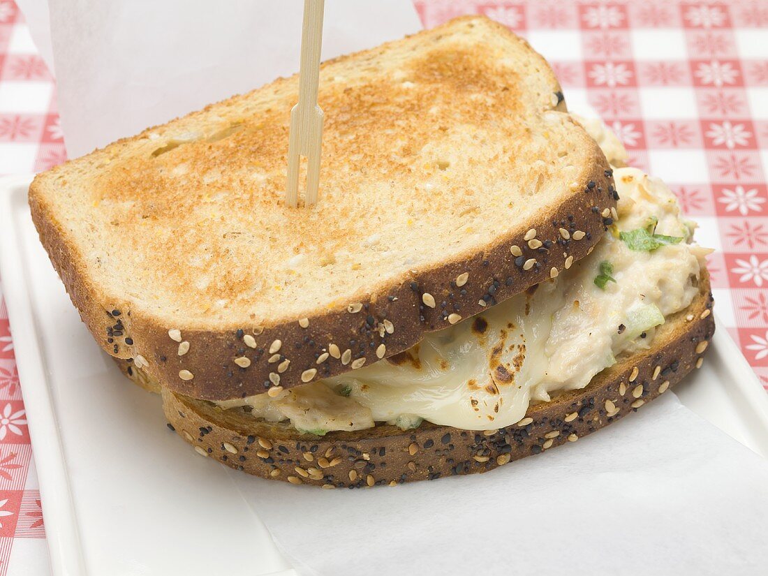 Tuna and cheese toast sandwich