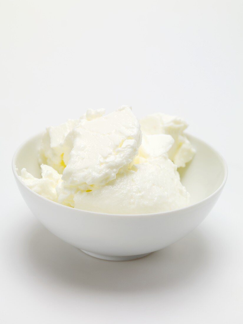 Quark in white bowl