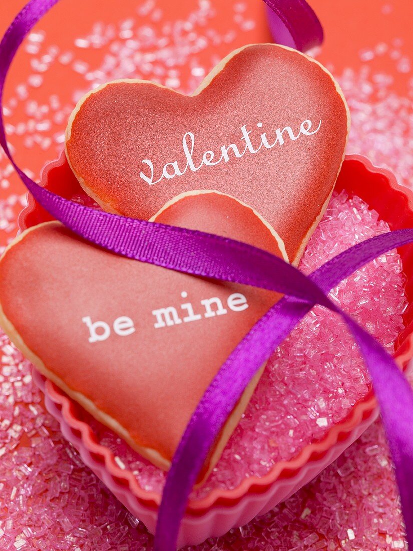 Vanilla hearts for Valentine's Day