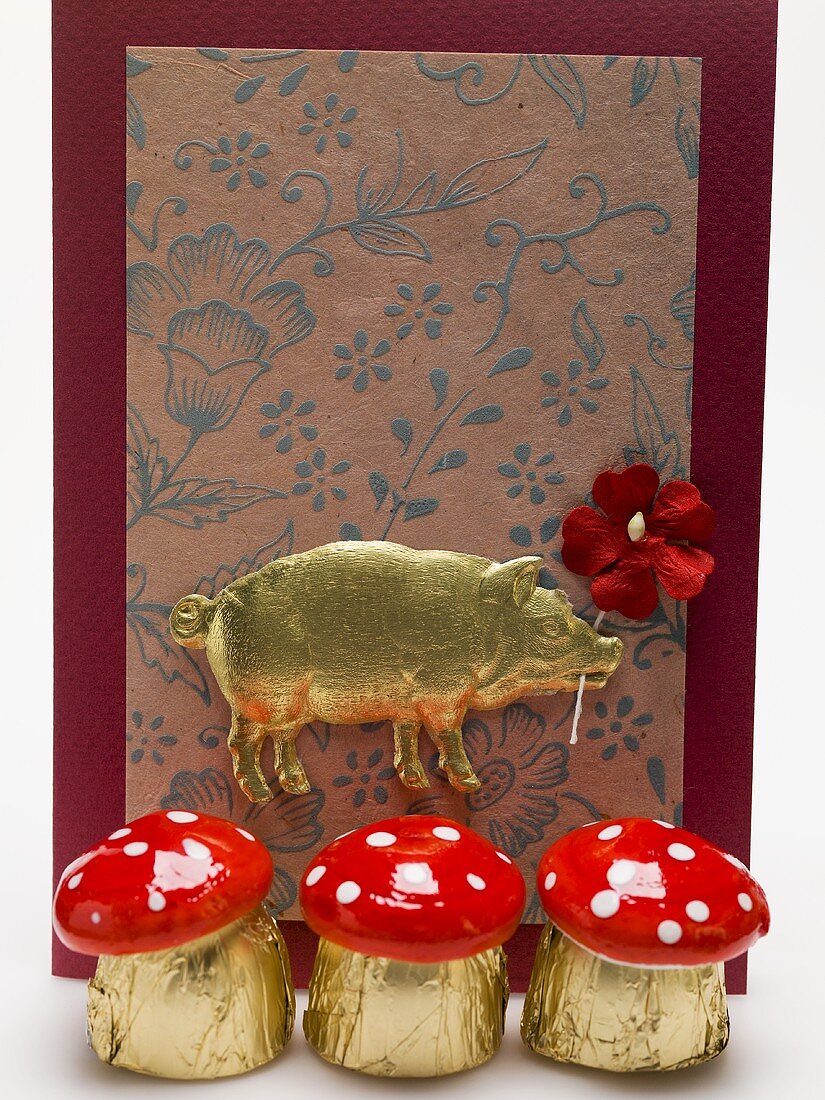 Fly agaric chocolates for New Year's Eve