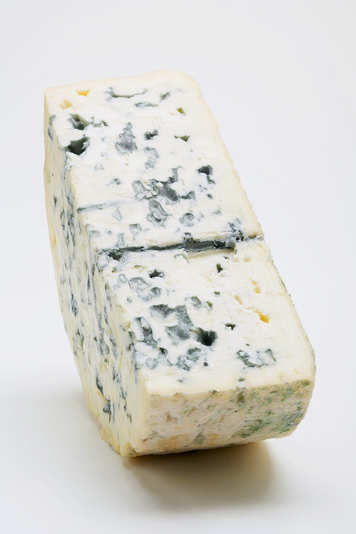 A piece of blue cheese