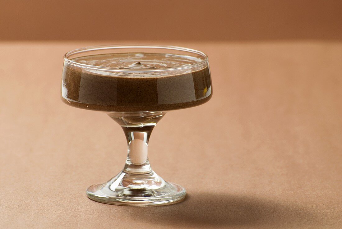 Chocolate Pudding in a Glass Dish