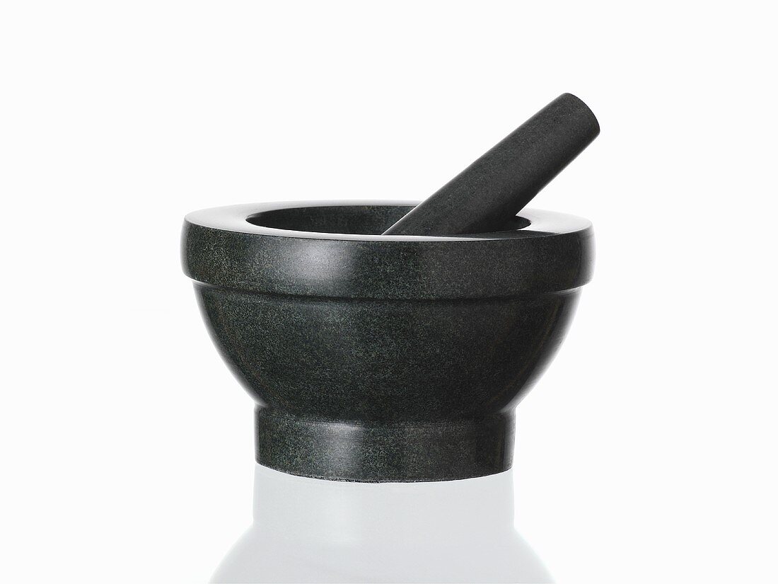 Stone mortar and pestle