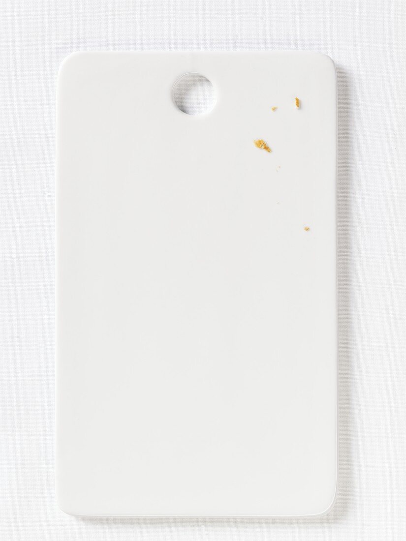 White porcelain board (overhead view)