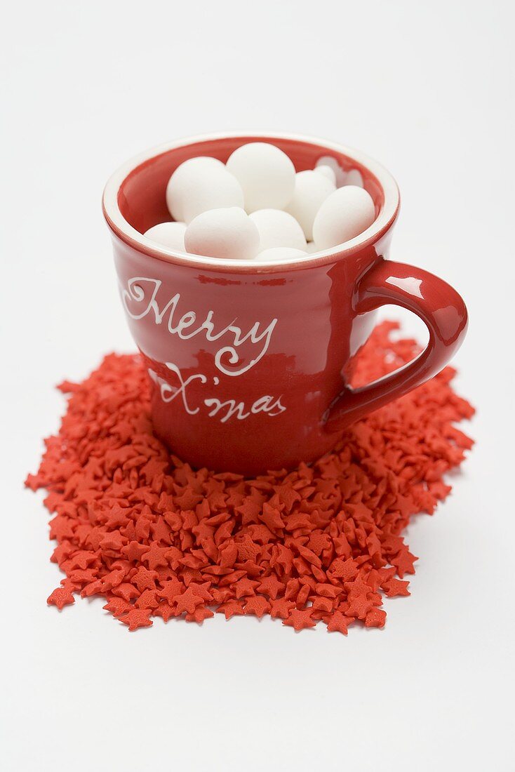 Sweets in festive cup