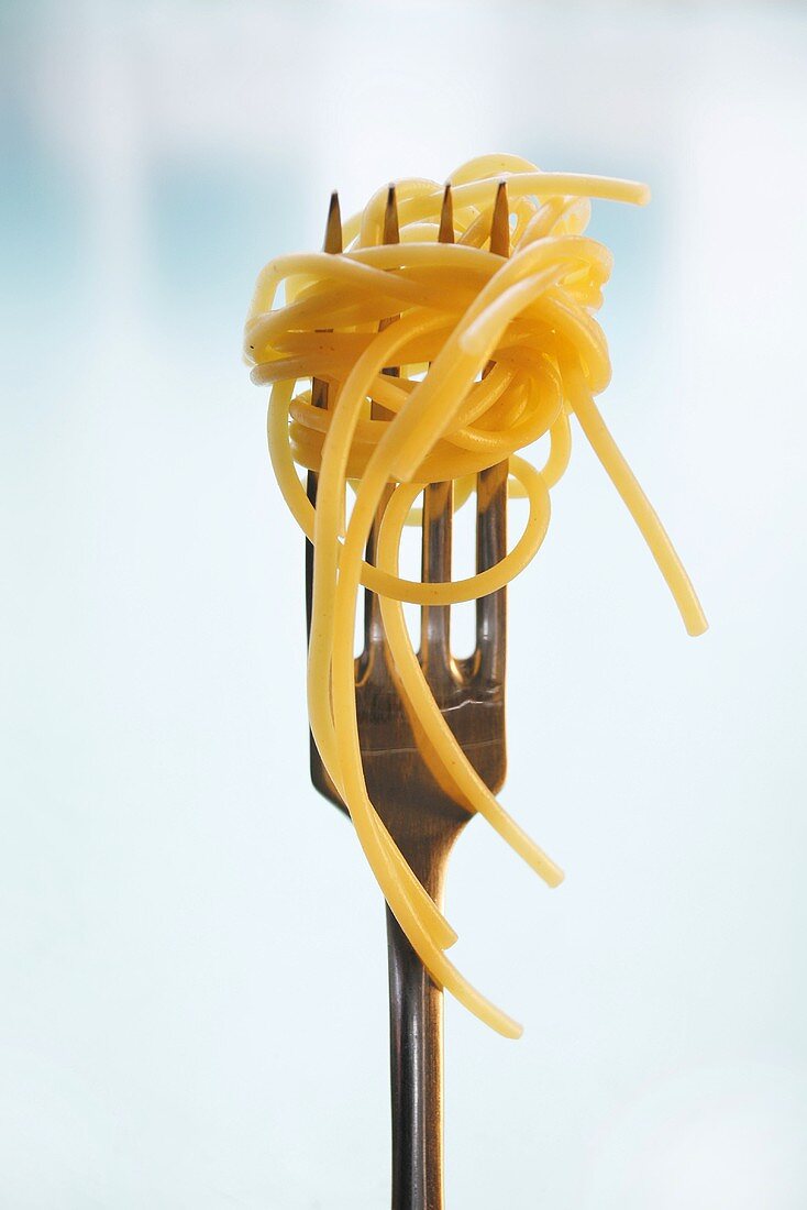 Eine Gabel mit Spaghetti