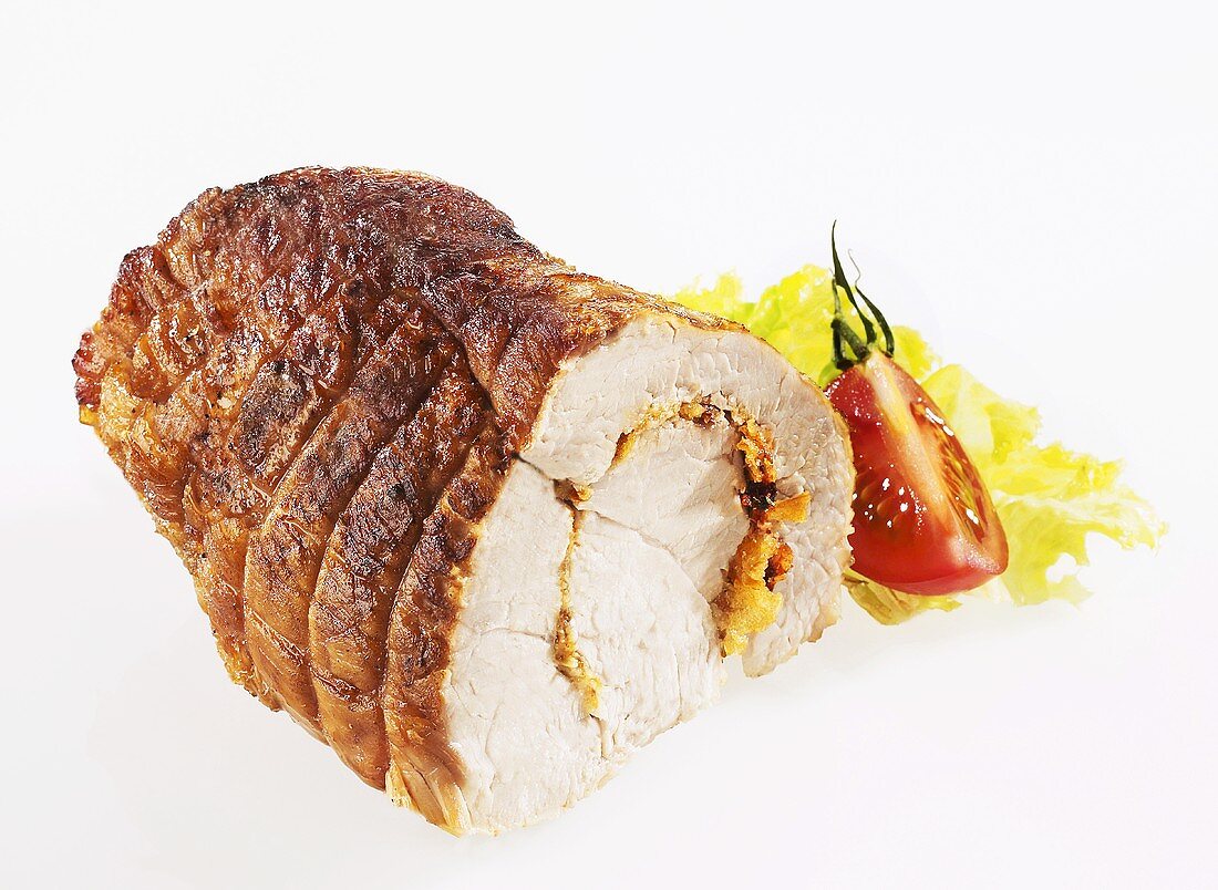 Spit-roasted pork shoulder (rolled)