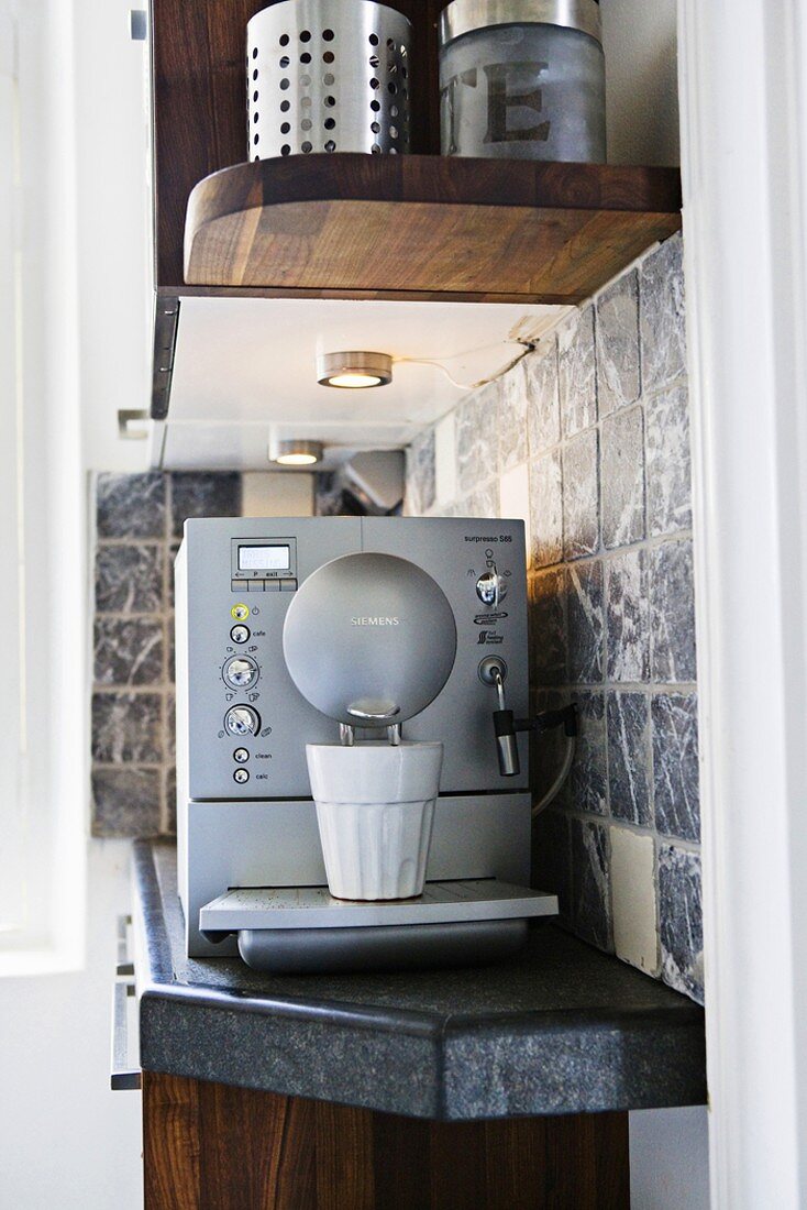 Coffee maker in a kitchen