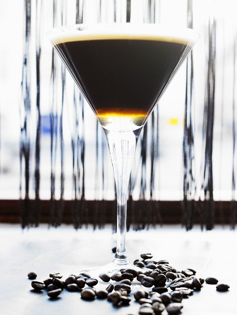 Kaffeedrink im Martiniglas