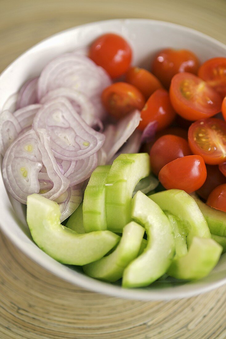 Zutaten für thailändischen Rindfleischsalat