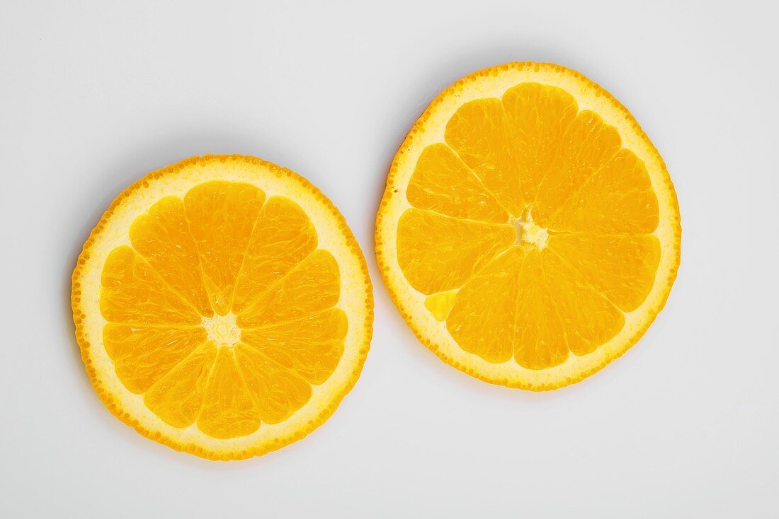 Two orange slices