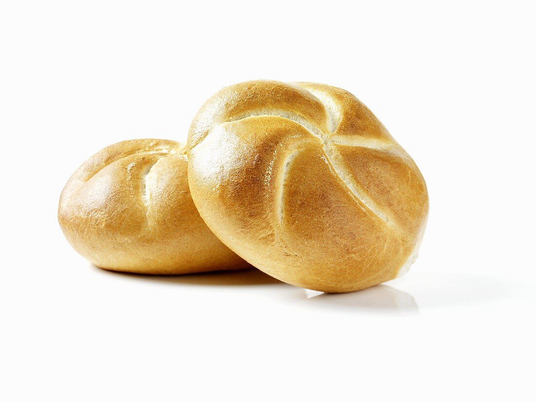 Two bread rolls