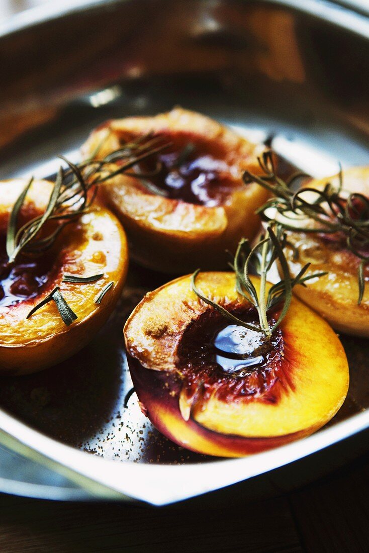 Roasted peaches