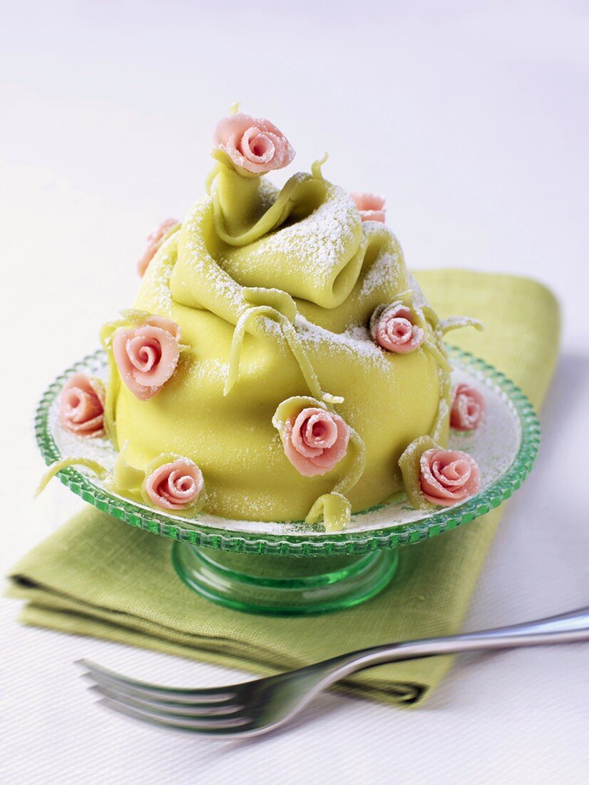 Small marzipan cake