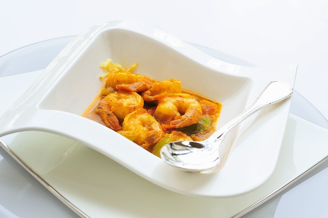 Garnelen-Curry mit Chili, Thailand