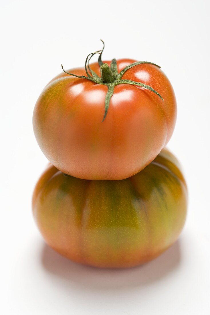 Two beefsteak tomatoes