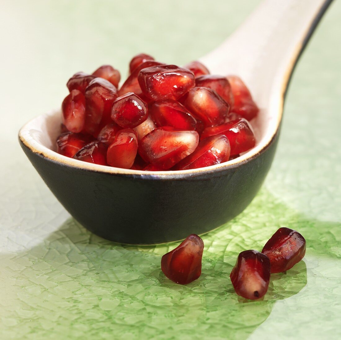 Spoonful of pomegranate seeds