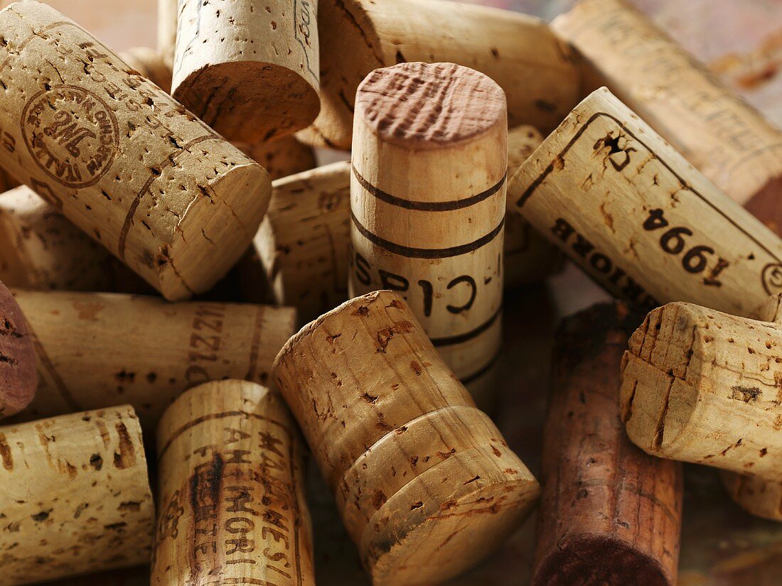Various wine corks