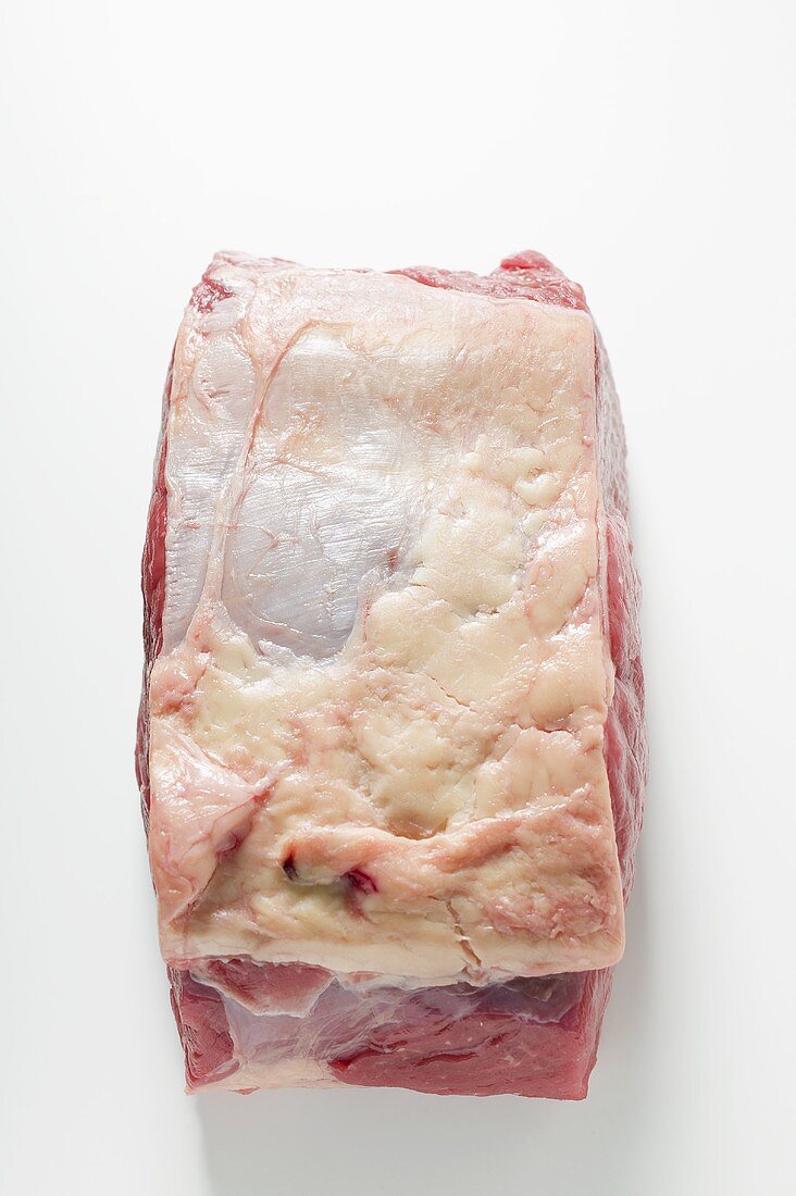 Frisches Rindfleisch für Steaks (Draufsicht)