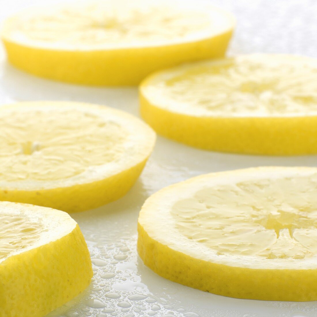 Several slices of lemon