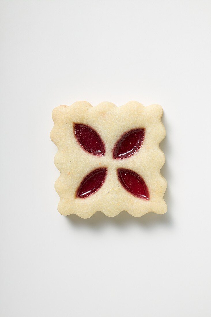 A jam biscuit