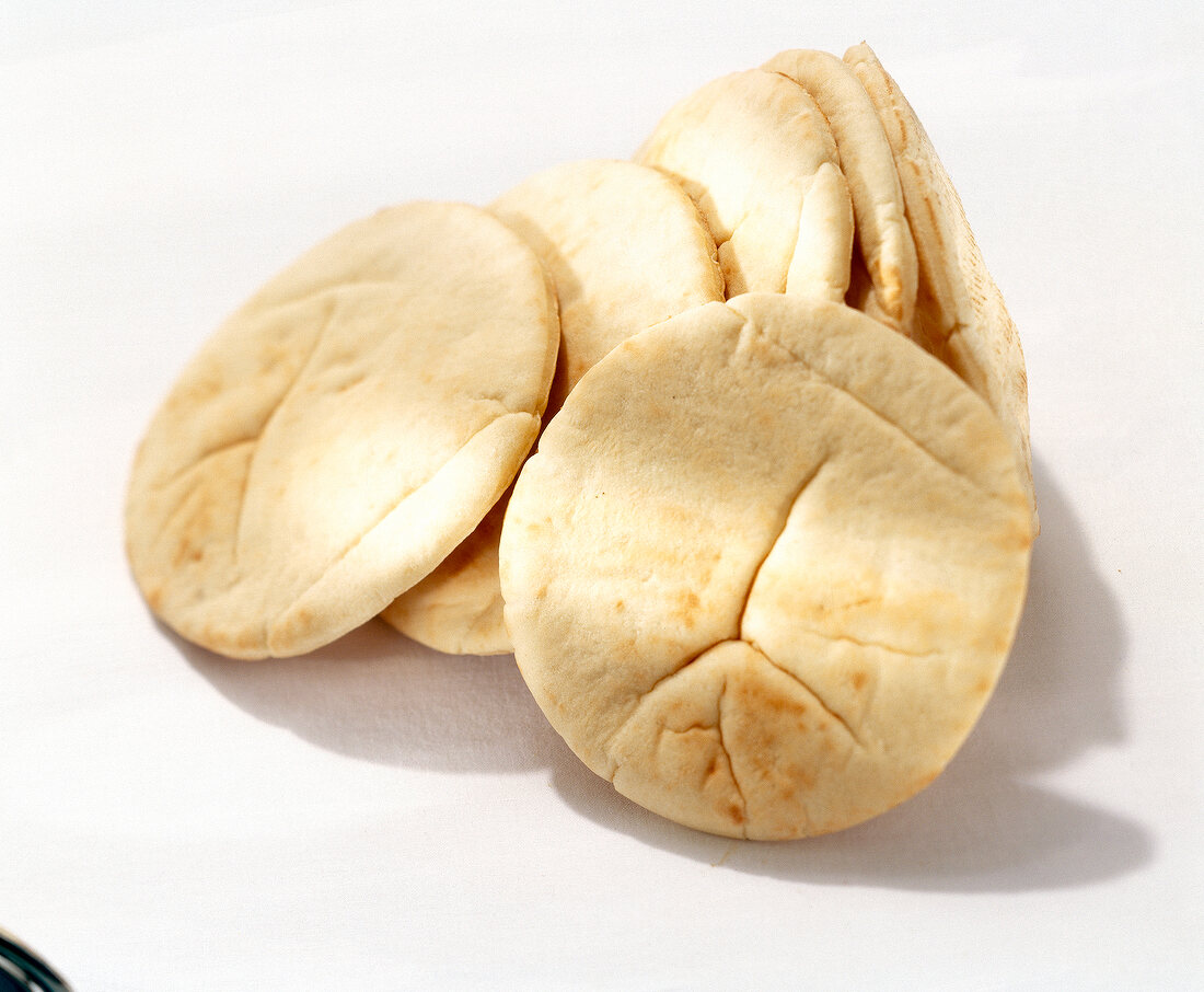 Close-up of Greek pita bread