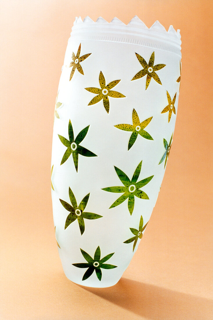 Close-up of white blossoms vase