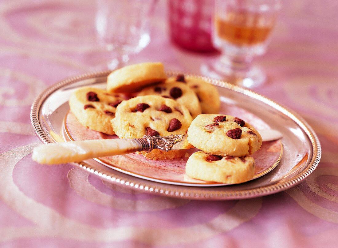 Schokotröpfchen-Kekse Biscotti con gocce di cioccolato